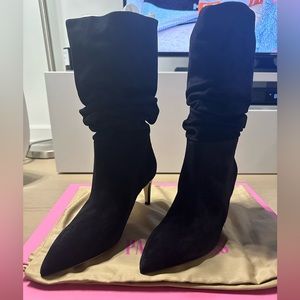New Paris Texas slouchy boot sz 39, BLACK SUEDE, sold out, very comfy!
